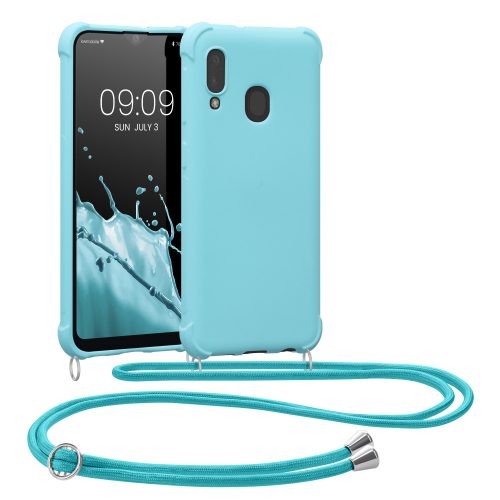 Husa Samsung Galaxy A20e, Silicon, Albastru, 49966.23