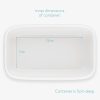 Vas pentru unt Navaris, 16x10x7.7 cm, ceramica si lemn de bambus, 49985.01