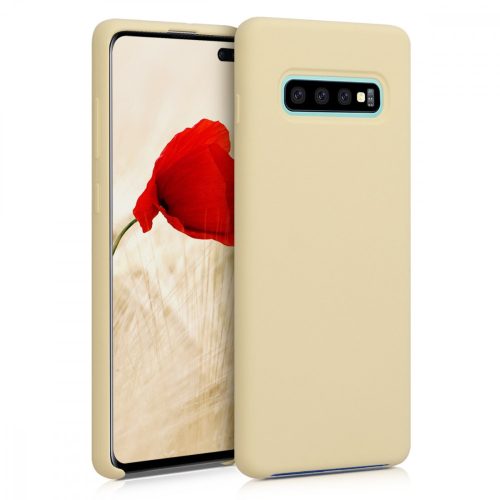 Husa Samsung Galaxy S10 Plus, Silicon, Galben, 49028.158