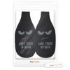 Set 2 Huse termice pentru sticle de 330-500 ml, Kwmobile, Negru, Neopren, 50015.01