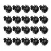 Set 20 Suruburi, piulite si saibe M6, Kwmobile, Negru, Metal, 50058.01.20
