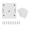 Set 5 Prize duble de RJ45 retea pentru cablu Ethernet CAT6A, Kwmobile, Alb, Metal, 50059.02.01