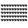 Set 50 Suruburi, piulite si saibe M6 dimensiune 19 inch/10 inch, Kwmobile, Negru, Metal, 50058.01.50