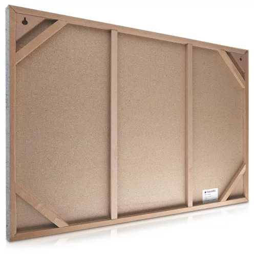 Tabla magnetica Navaris, design beton, 90x60 cm, whiteboard si magneti, multicolor, MDF/metal