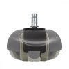 Set 5 Roti pentru scaun de birou tija 10 mm, Kwmobile, Gri, Plastic, 48041.22