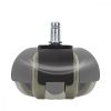 Set 5 Roti pentru scaun de birou tija 11 mm, Kwmobile, Gri, Plastic, 48042.22