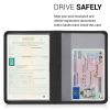 Husa pentru documente auto, Kwmobile, Negru, Piele ecologica, 50103.01