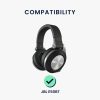Set 2 Perne de urechi pentru casti JBL E50BT, Kwmobile, Negru, Piele ecologica, 50096.01