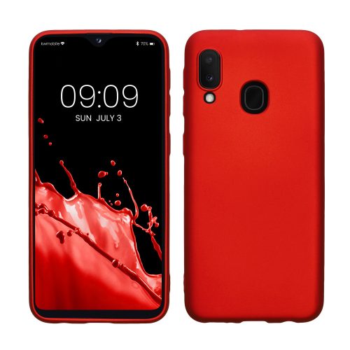 Husa Samsung Galaxy A20e, Silicon, Rosu, 48739.36