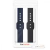 Set 2 Curele pentru Samsung Galaxy Fit (SM-R370), kwmobile, Silicon, Albastru / Negru, 50233.01