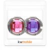 Set 2 Carlige de masa pentru genti, Kwmobile, Roz/Mov, Aluminiu, 50281.02