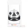 Clopotel negru argintiu, 6 x 8,5 x 8,5 cm, 50263.01