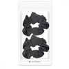 Set 2 Elastice pentru par din 100% matase elastica Navaris, Negru, 50258.02.01