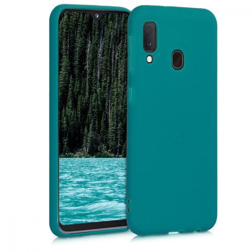 Husa Samsung Galaxy A20e, Silicon, Verde, 48738.57