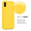 Husa Apple iPhone X / iPhone XS, Silicon, Galben, 42495.165