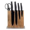 Suport magnetic pentru cutite pe doua fete din lemn de salcam, 22.5 x 22 cm, 50416.025.02