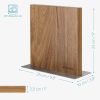 Suport magnetic pentru cutite pe doua fete din lemn de salcam, 22.5 x 22 cm, 50416.025.02