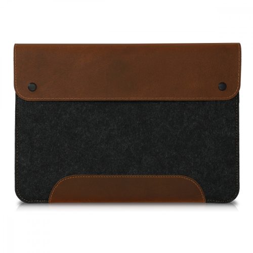 Husa pentru Apple iPad Pro 12.9" 2015 / Apple iPad Pro 12.9" 2017, Textil, Gri, 50428.01