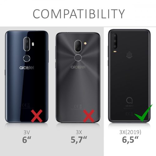 Husa Alcatel 3X, Silicon, Negru, 50493.47