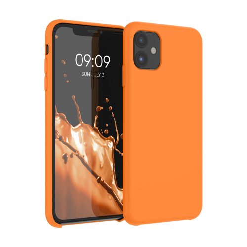 Husa Apple iPhone 11, Silicon, Portocaliu, 49724.150