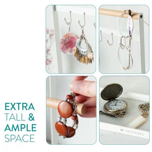 Suport pentru bijuterii din metal si lemn, 50574.02