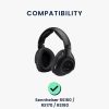 Set 2 Perne de urechi pentru casti Sennheiser RS160/RS170/RS180, Kwmobile, Negru, Piele ecologica, 50667.01