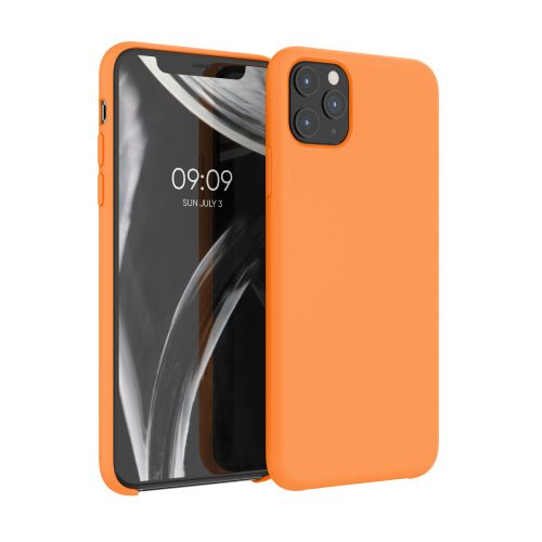 Husa Apple iPhone 11 Pro Max, Silicon, Portocaliu, 49725.150