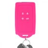 Husa Cheie Auto pentru Renault / Dacia - 4 Butoane - Keyless Go, kwmobile, Silicon, Roz, 48035.08