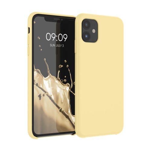 Husa Apple iPhone 11, Silicon, Galben, 49724.158