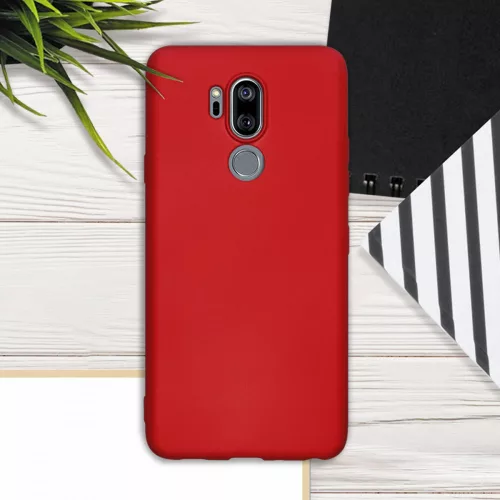 Husa LG G7 ThinQ / G7 Fit / G7 One, Silicon, Rosu, 45159.36