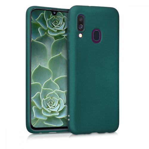 Husa Samsung Galaxy A40, Silicon, Verde, 48546.170