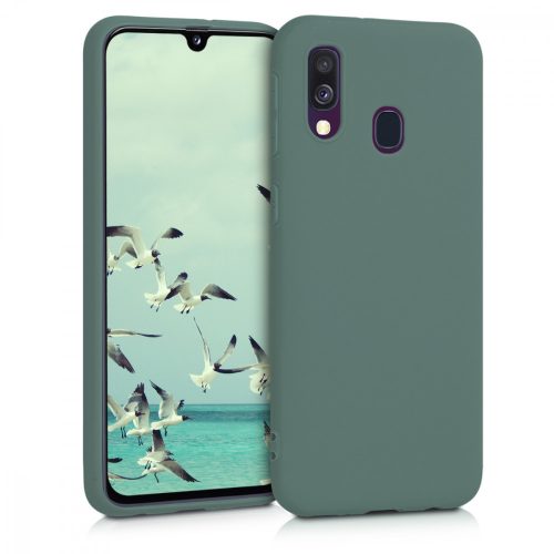 Husa Samsung Galaxy A40, Silicon, Verde, 48547.166
