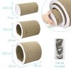 Set 3 rulouri Navaris de zgariat pentru pisici, Carton, Maro, 50820.01