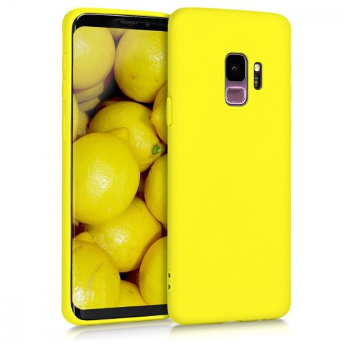 Husa Samsung Galaxy S9, Silicon, Galben, 44089.165