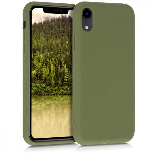 Husa Apple iPhone XR, Fibre vegetale, Verde, 49105.107