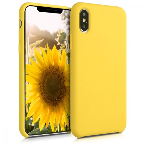 Husa Apple iPhone XS Max, Silicon, Galben, 45909.165
