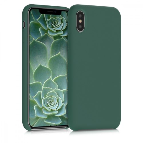 Husa Apple iPhone X / iPhone XS, Silicon, Verde, 42495.166