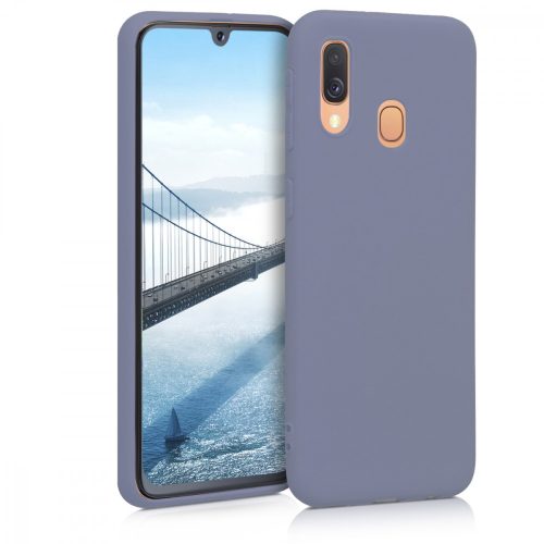 Husa Samsung Galaxy A40, Silicon, Albastru, 48547.136
