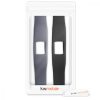 Set 2 Curele pentru Garmin Vivofit 4, kwmobile, Silicon, Negru / Gri, 44228.22