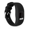 Set 2 Curele pentru Garmin Vivofit 4, kwmobile, Silicon, Negru, 50976.04