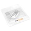 Husa Cheie Auto pentru BMW - 3 Butoane - Keyless Go, Silicon, Silver, 50978.94