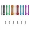 Set 18 Tije pentru sageti de darts 48 mm, Kwmobile, Multicolor, Metal, 51060.03
