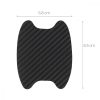 Set 4 Autocolante universale pentru maner usa auto, Kwmobile, Negru, Carbon, 51059.01