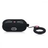 Husa pentru casti Apple AirPods Pro, Kwmobile, Negru/Alb, Silicon, 51055.01