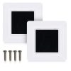 Set 2 Prize europene blank/goale, Kwmobile, Negru, Plastic, 51095.01.02