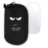 Husa pentru mouse Apple Magic Mouse 2/Magic Mouse 1, Kwmobile, Negru/Alb, Neopren, 51118.01
