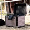 Cutie pentru accesorii ingrijire cai Navaris, Aluminiu, Roz, 50875.01