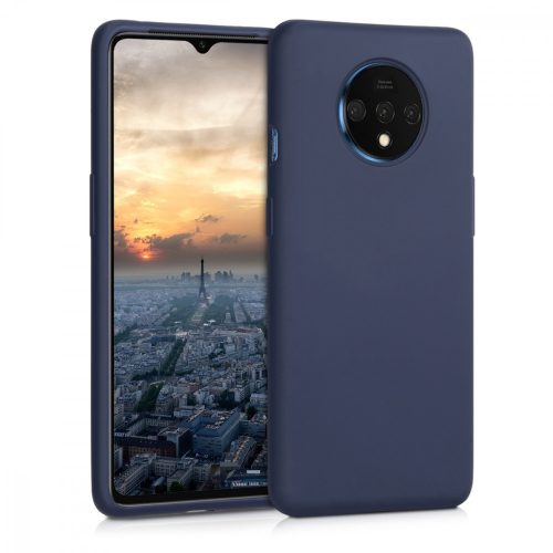Husa OnePlus 7T, Silicon, Albastru, 50403.116