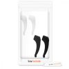 Set 4 Terminale anti-alunecare pentru ochelari, Kwmobile, Negru/Alb, Silicon, 45480.47