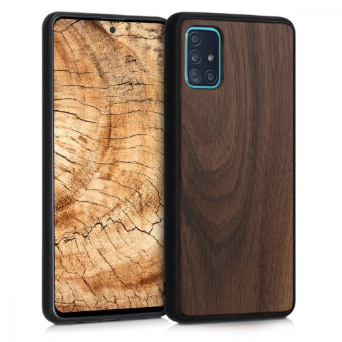 Husa Samsung Galaxy A51, Lemn, Maro, 51198.18